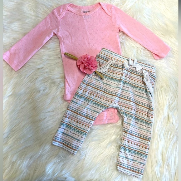 5/$30 Carter’s Baby Girl Matching Outfit Set 6m - Picture 2 of 9